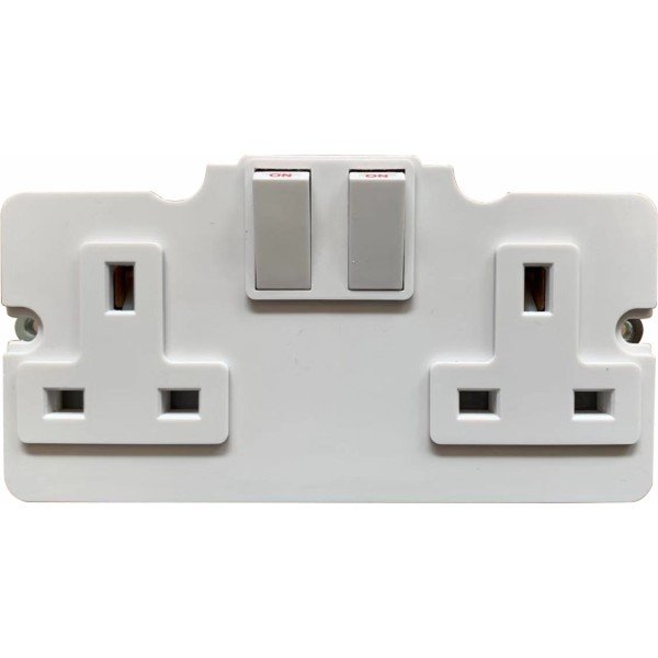 13A DOUBLE SWITCH SOCKET