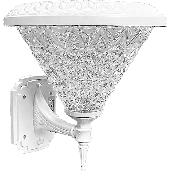 SOLAR LED GARDEN LIGHT-3COLOR REMOTE CONTROL-WHITE BODY