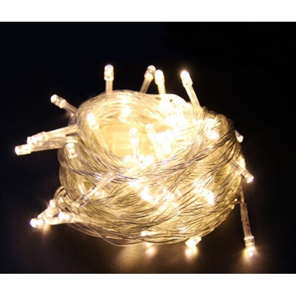 FLASHING MODES LED DECORATIVE STRING LIGHTS-10M-WARM WHITE