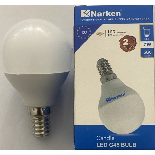 LED SPINNING ALUMINUM ROUND BULB FROSTED-7WATTS-3000K