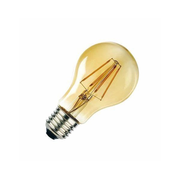 A60 LED Filament Bulb Golden Glass 4Watt - Warm white 2700K