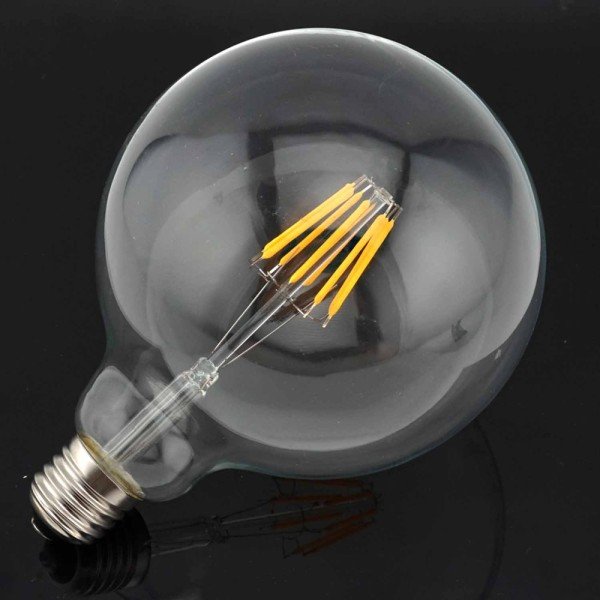 G125 LED FILAMENT LAMP CLEAR GLASS-8WATTS-WARM WHITE-E27