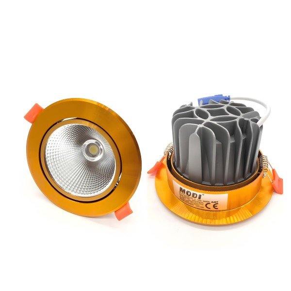 LED SPIOTLIGHT-12WATTS-GD BODY-WARM WHITE