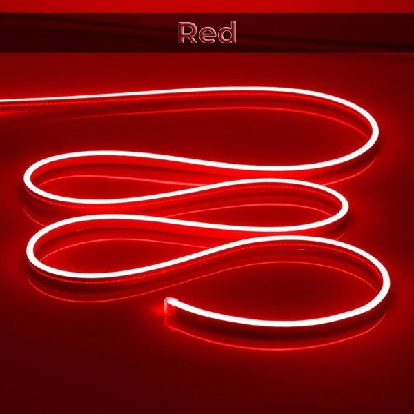 DC12V NEON FLEXIBLE STRIP LIGHT-RED-5M