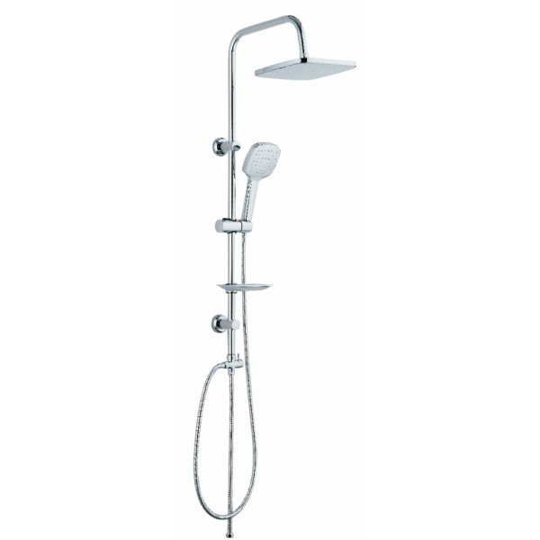 SHOWER PANEL SILVER BODY-SQUARE