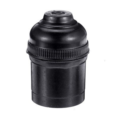 E27 HANGING BULB HOLDER-BLACK