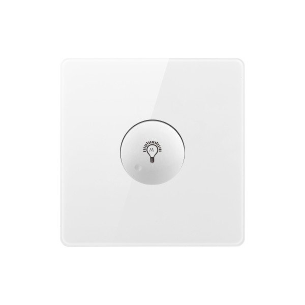 LIGHT DIMMER SWITCH-GLASS WHITE