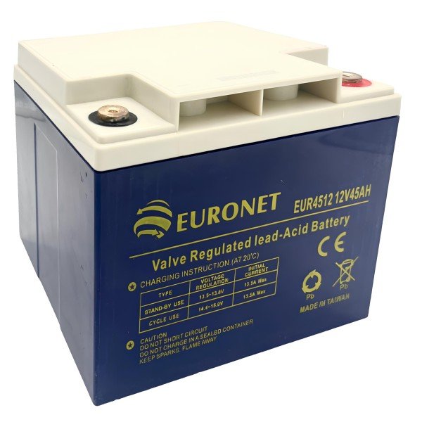 EURONET EURONET VALVE RAGULATED LEAD ACID BATTERY 12V-45AH