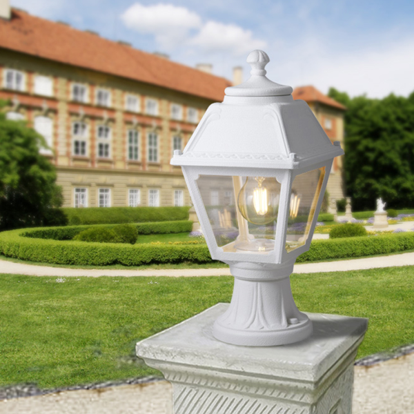 FUMAGALLI MIKROLOT MARY E27 POST/PILLAR LANTERN WHITE/CLEAR
