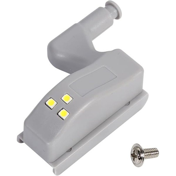 HINGE LED LIGHT FOR KITCHEN CABINET CUPBOARD CLOSET-WHITE