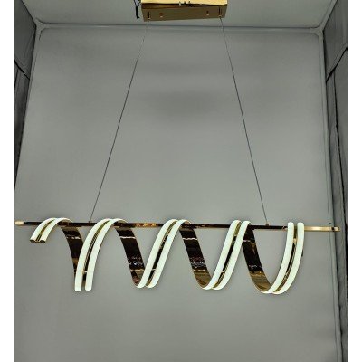 GLOSSY GOLD LED CHANDELIER...