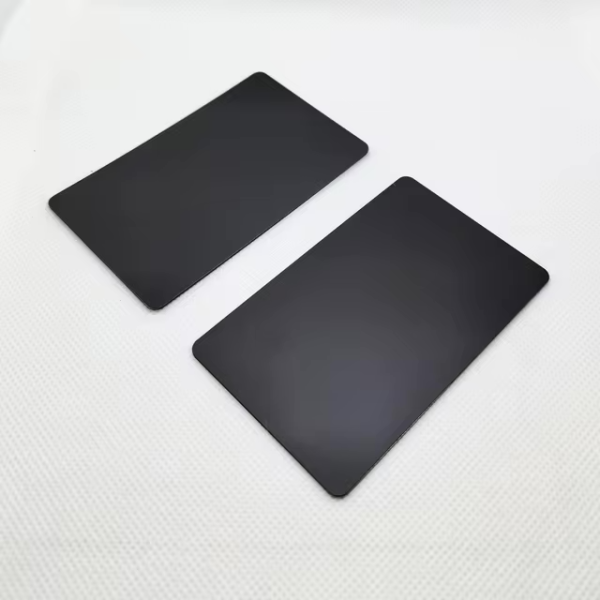 2Pcs NFC Metal Business Cards Black