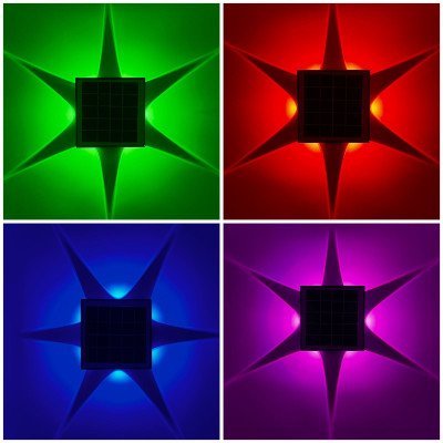 RGB LED SOLAR OUTDOOR WALL...