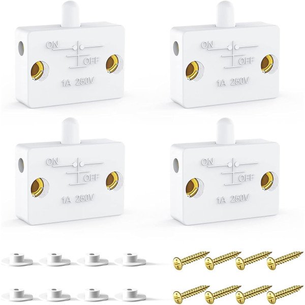CUPBOARD DOOR SWITCH DOOR LIGHT CONTROL SWITCH-WHITE