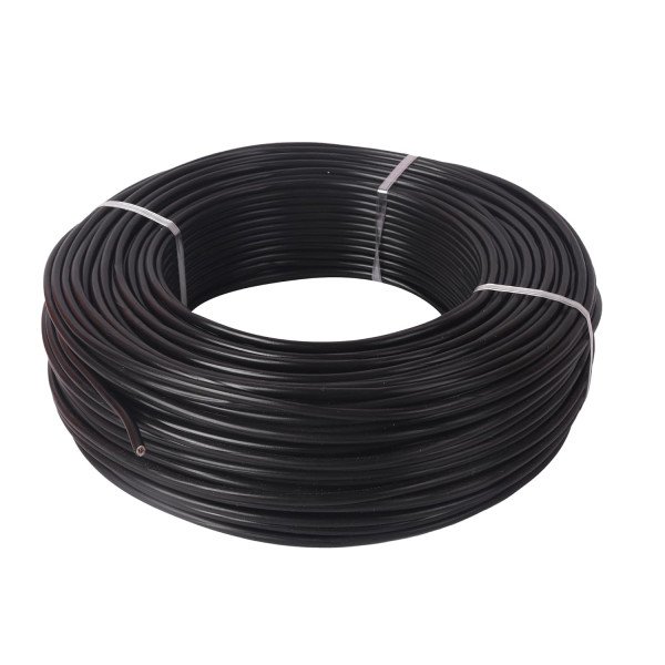 1CX2.5MM SINGLE CORE 100% PURE COPPER CABLE (BLACK)-100YARDS