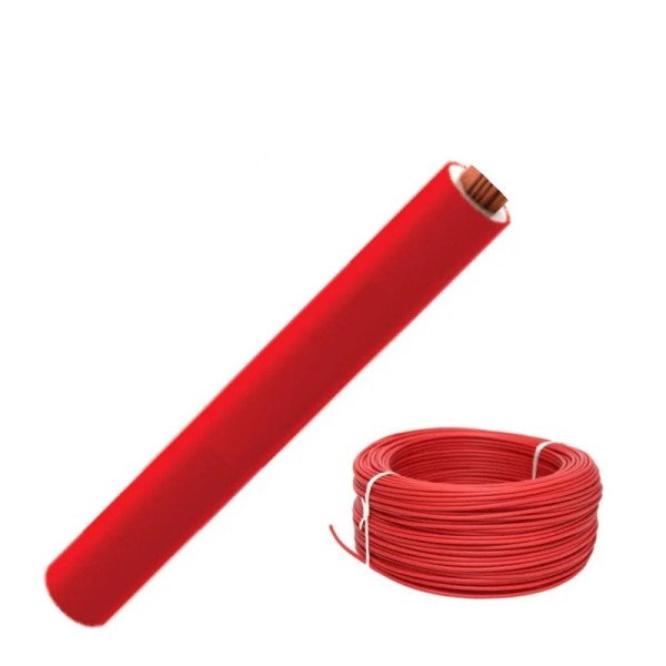 1CX6MM SINGLE CORE 100% PURE COPPER CABLE (RED)-100YARDS