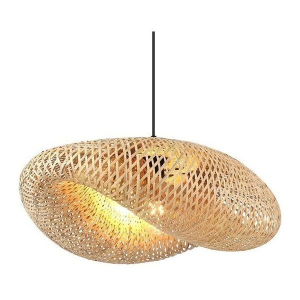 BAMBOO PENDANT LIGHT FIXTURE FOR KITCHEN ISLAND, DINNING ROOM