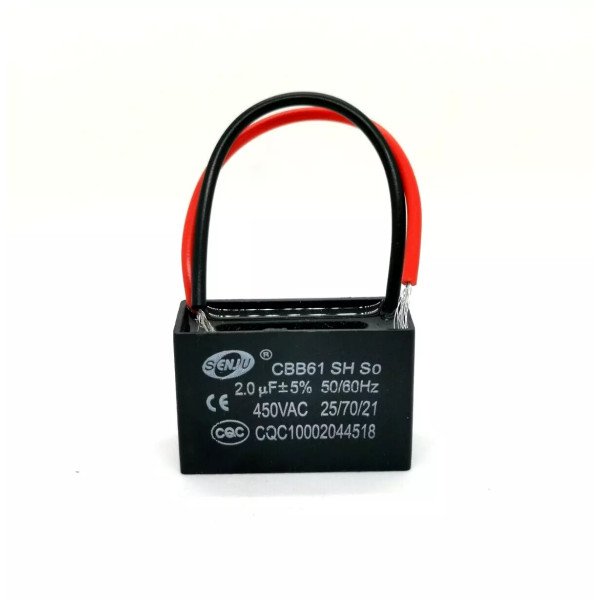 2.0UF STARTING CAPACITANCE 450VAC FAN CAPACITOR