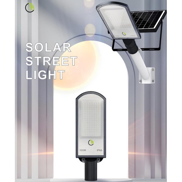 EN-LIGHT SOLAR LED STREET LIGHT-100WATTS-4000K