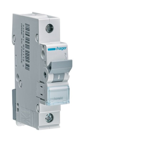 HAGER CIRCUIT BREAKER 32A MCB 1P 6kA C-32A 1M