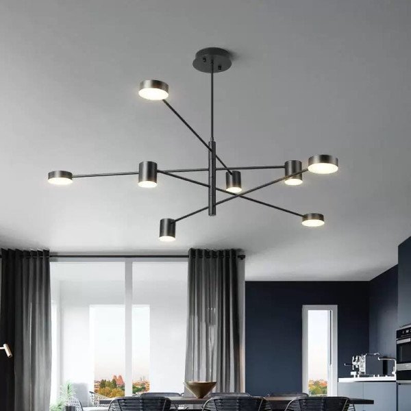 LED CHANDELIER 3C BLACK BODY - 10 LAMPS