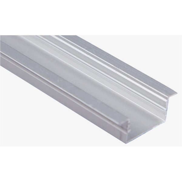 ANODIZED ALUMINUM PROFILE WITH DIFFUSED COVER 20.1XX9.9X28MM