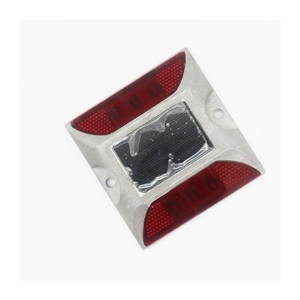 LED Solar Road Stud Light Marker Lighting with 6 LED Red