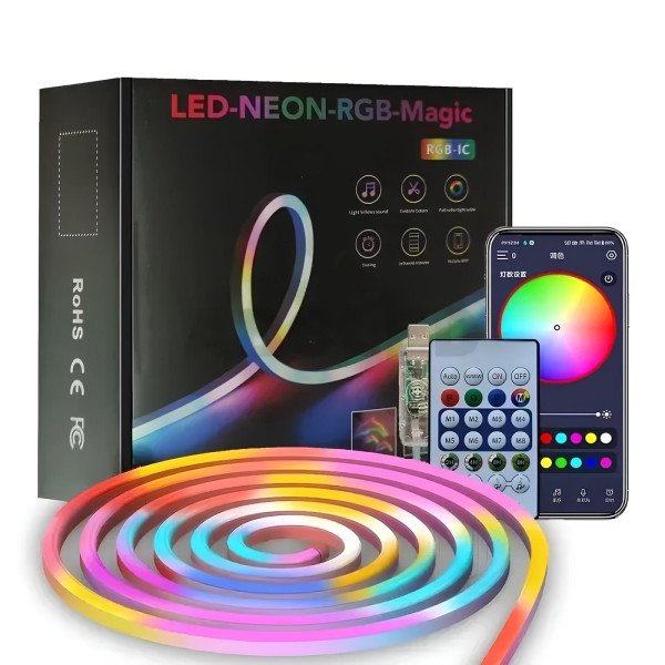 USB 5V APP SMART CONTROL IC RGB SLIDESHOW STRIP 5M