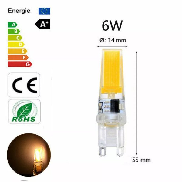 AC220V G9 COB LED Capsule Lamp 5W Warm white