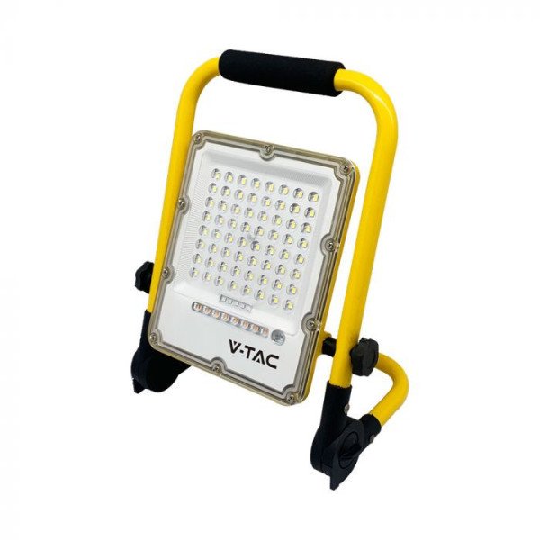 V-TAC LED RECHARGEABLE FLOOD LIGHT-50WATTS-WHITE