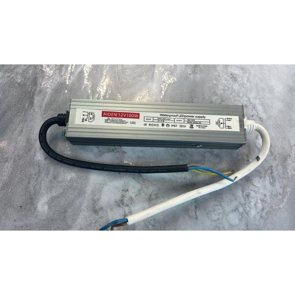 AIDEN DC12V-100W WATERPROOF LED POWER SUPPLY-IP67