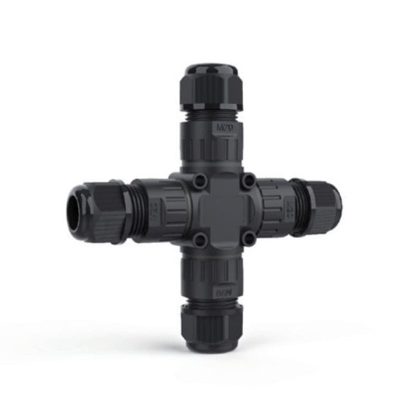 EW-M20X 4-WAY IP68 WATERPROOF CONNECTOR 3-PIN X TYPE