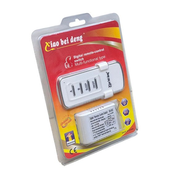 220V 2-Way Digital Remote Controller Switch for Lighting