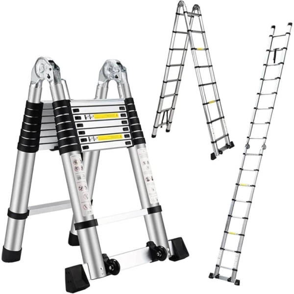 TELESCOPIC LADDER-2.8M+2.8M-TELESCOPIC EXTENSION LADDER