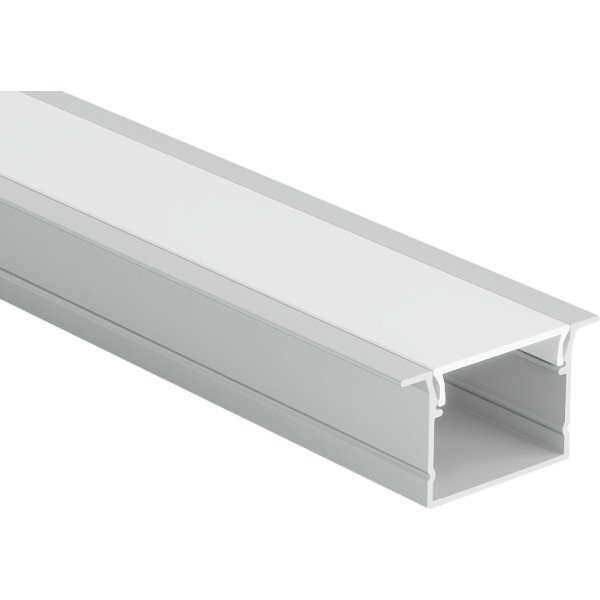 ALUMINUM LED PROFILE FOR RECESSED MOUNTED 19.6X14.6X26.8mm