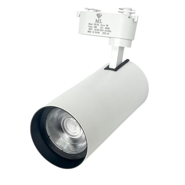 LED TRACK LIGHT 50WATT WHITE BODY 3000K