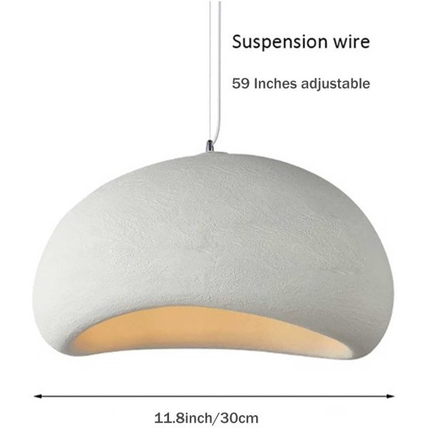 NORDIC MINIMALIST OVAL PENDANT LIGHT 30CM-WHITE COLOR
