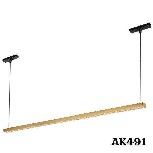 Modern LED Linear Pendant Light 120cm - Warm white - Golden