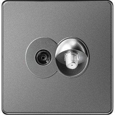 SATELLITE SOCKET - GRAY