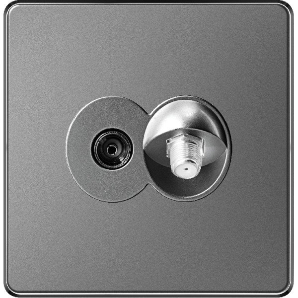 SATELLITE SOCKET - GRAY