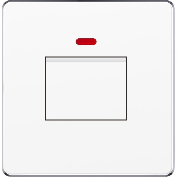 20A WATER HEATER SWITCH WITH NEON - WHITE