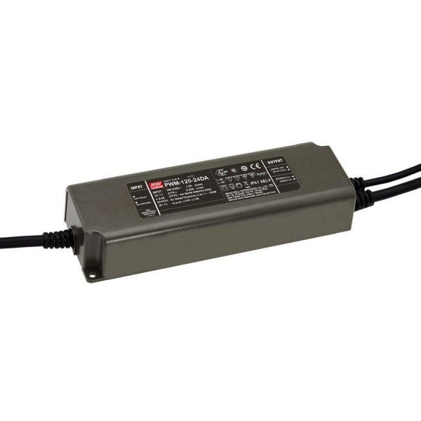 120W PWM Output LED Driver, 5A, 24V, Dali Dimmable Driver