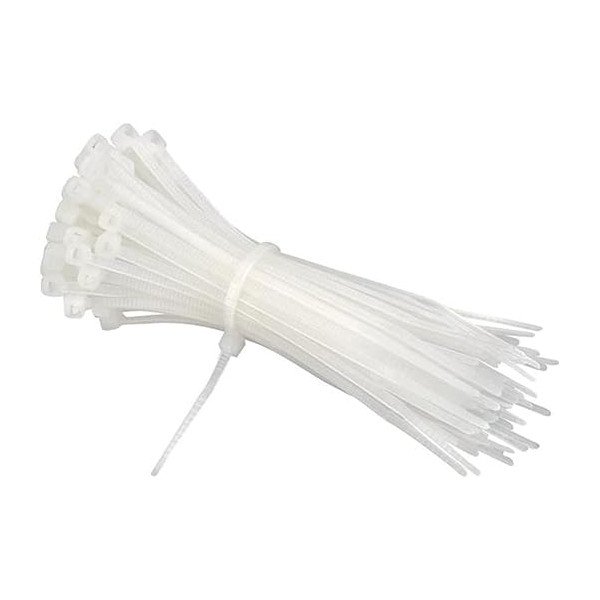 BOLTON CABLE TIE IN WHITE COLOR 350X4.8MM - 100PCS