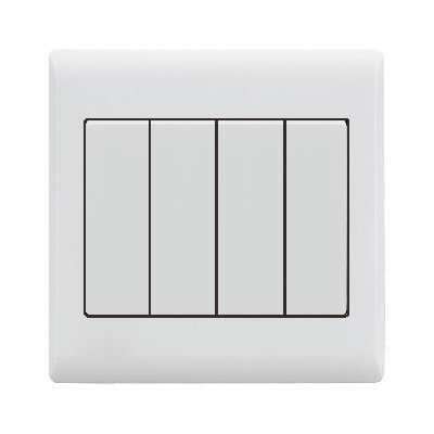 4 GANG 2 WAY SWITCH-IVORY...